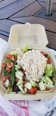 Side Garden Salad with yummy Tuna,,healthy and so good.