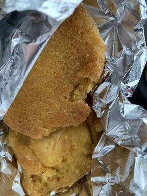 Hot water corn bread