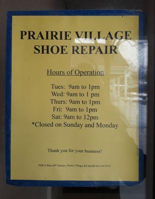 Prairie Village Shoe Repair