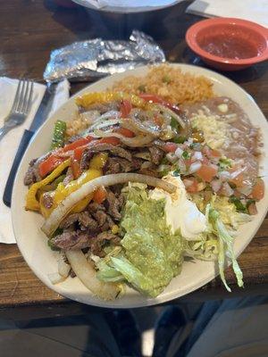 Beef and Chicken Lunch Fajitas