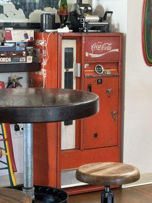 Old school soda machine