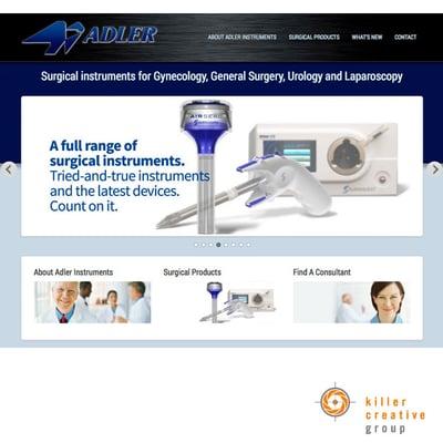 Website Design + Web Hosting for Surgical Instruments company