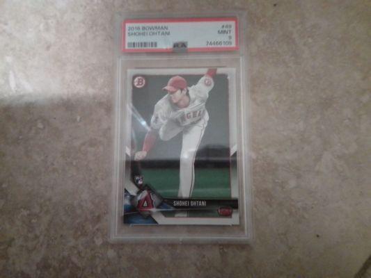 Shohei ohtani rookie card PSA 9