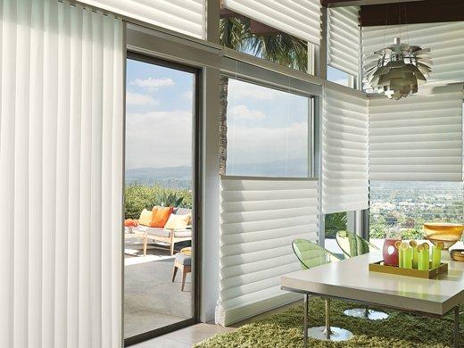 Luminette® Privacy Sheers & Silhouette® Window Shadings in the Living Room