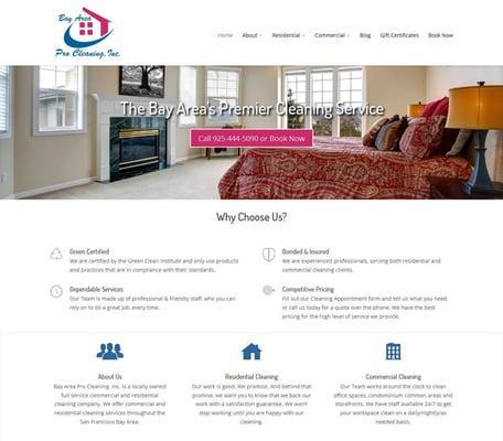 Web Design Walnut Creek - Cleaning Service - BayAreaProCleaning.com