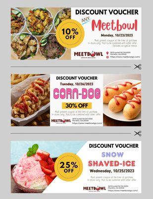 Join us at MeetBowl for an unforgettable week of delectable discounts!