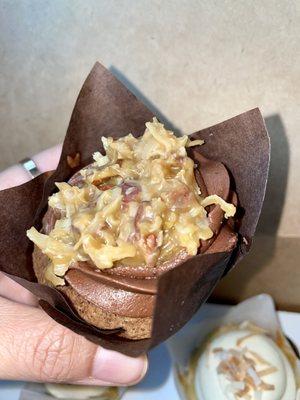 German chocolate cupcake