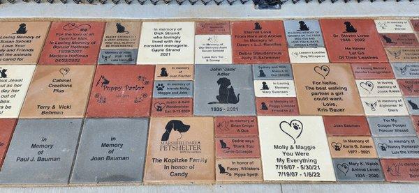 Engraved Bricks Fundraising Animal Shelter