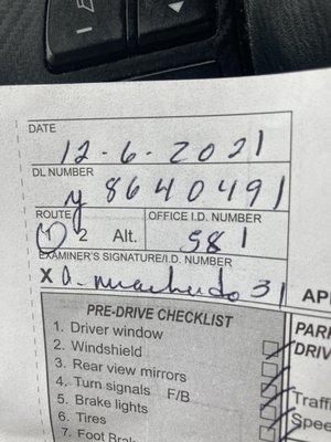 To anyone taking your behind the wheel, please avoid if you can employee 31. See my review and others who mention her.