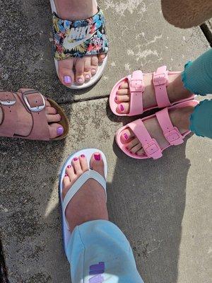 Fancy toes and bright colors for Spring!