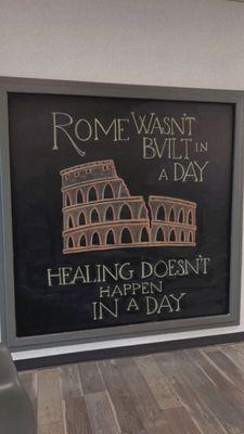 Chalkboard of the month