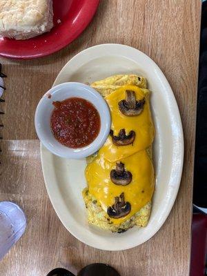 Azle Cafe "Build your own Omelet" veggie style