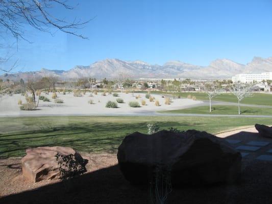 The view from the windows of the Grille.