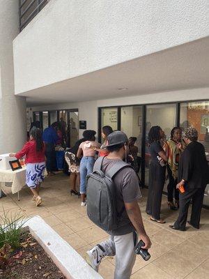 The overflow into our courtyard to buy from our incredible vendors!