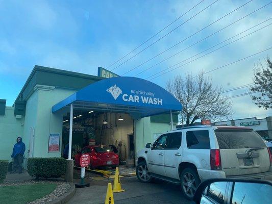 Car wash entrance