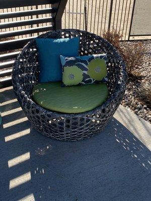 Pool side chair for new apartment complex