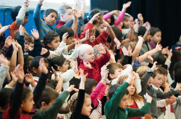 Singing, dancing and generally expressing their unique selves