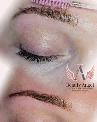 Microblading hair strokes