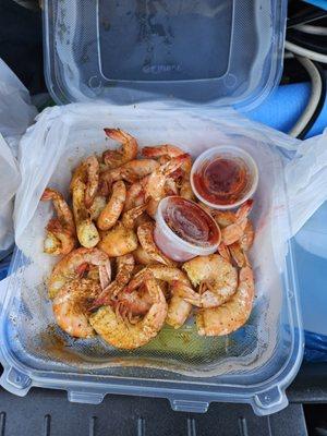 Pound of large shrimp