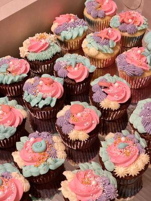 Mermaid birthday cupcakes