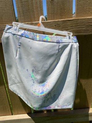 Vintage iridescent skirt.