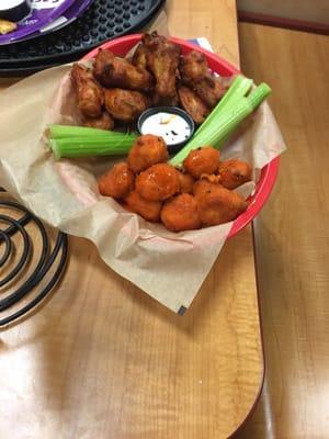 Family size wings which took more than 30 minutes to make on a Monday night at around 8:15