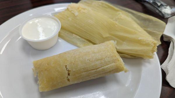 Elote tamal