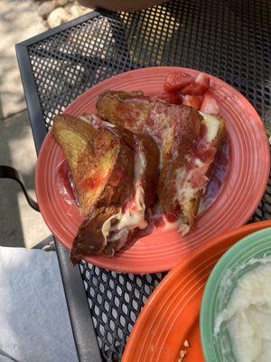 French Toast with strawberries.