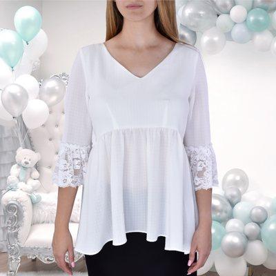 MATERNITY WHITE BLOUSE