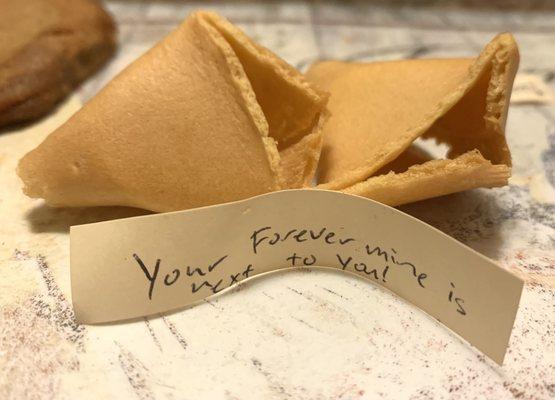 Kevin's Style: Just $1.50 for 2 handmade Fortune Cookies with your own handwritten messages placed into a little takeout box by the staff!