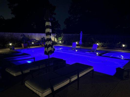 Replaced pool lights