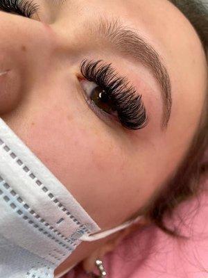 Volume lash extensions