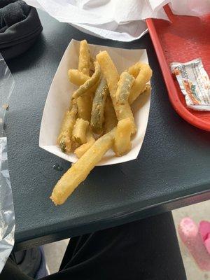 Pickle fries , delicious