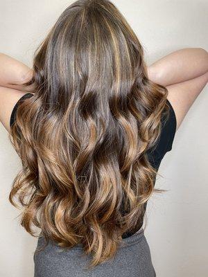 Caramel balayage.