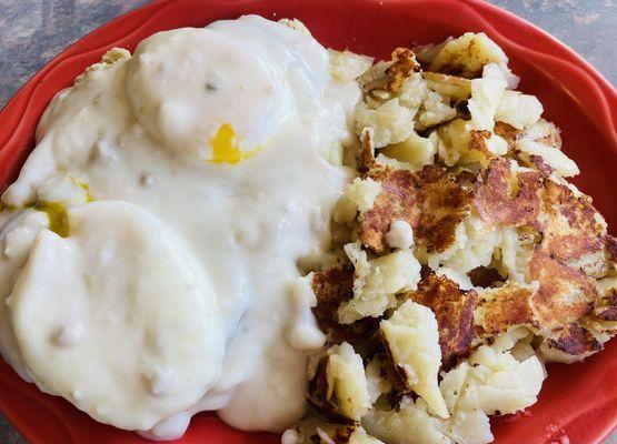 Biscuits and Gravy with Potatoes