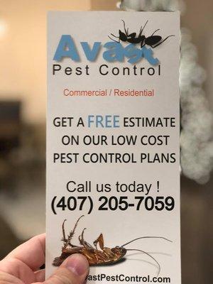 Avast Pest Control