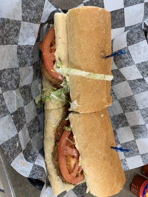 Crab cakes po-boy; awesome