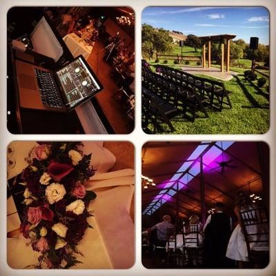 Beautiful wedding with outdoor ceremony sound system setup for the event.  Hiddenbrooke Golf Club.