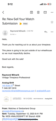 Read What he said in the message. It's outside of their Wheelhouse ... but never said what was their wheelhouse.... Strange.