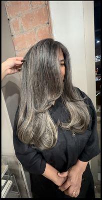 natural grey blending for salt and pepper clients