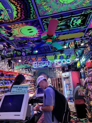 Inside vape section