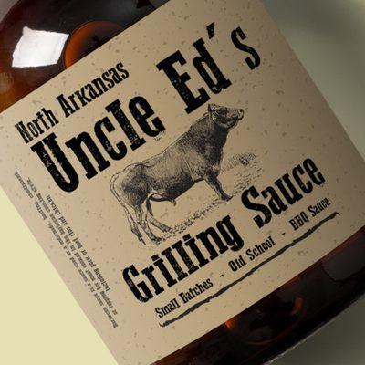 Uncle Ed's BBQ Print Design