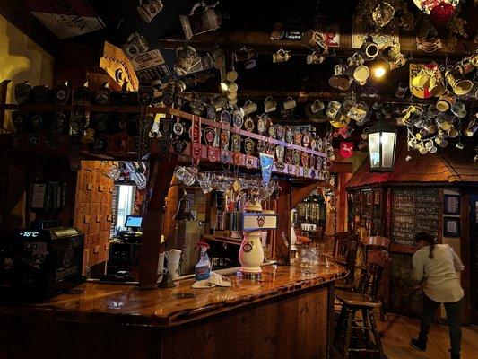 Great bar area with many beer choices from Europe and of course, Germany.