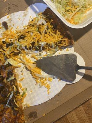 The worst tasting Taco pizza