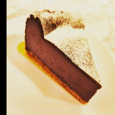 Ube chocolate cheesecake