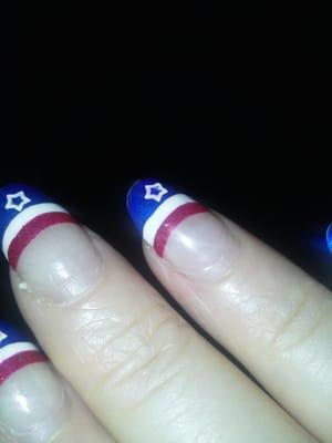 Last 4th of July nails!