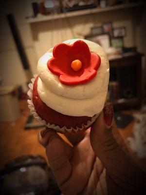 Red Velvet Vegan Treats Cupcake