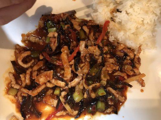 Sautéed pork with white rice, it was above average, 4 stars