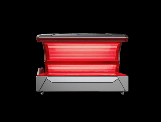 The modern skincare routine superstar - our powerful Red Light Bed (it actually has red, near-infrared, blue, green, and yellow lights.)