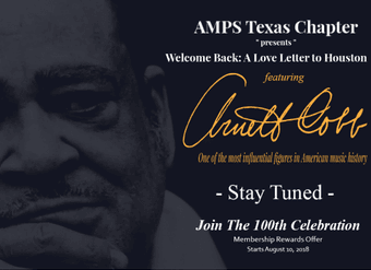 AMPS Texas Chapter is dedicated to the education, preservation, and exhibition of Texas music history.